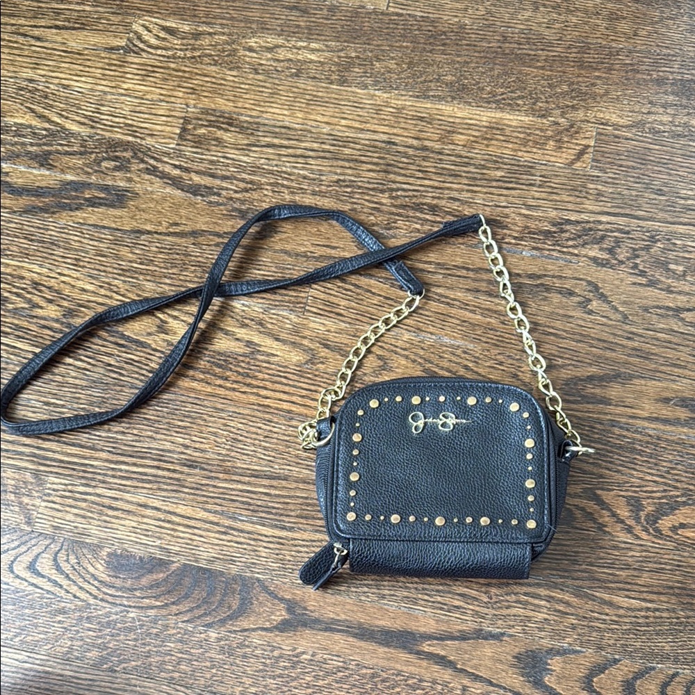 Black Studded Crossbody Bag